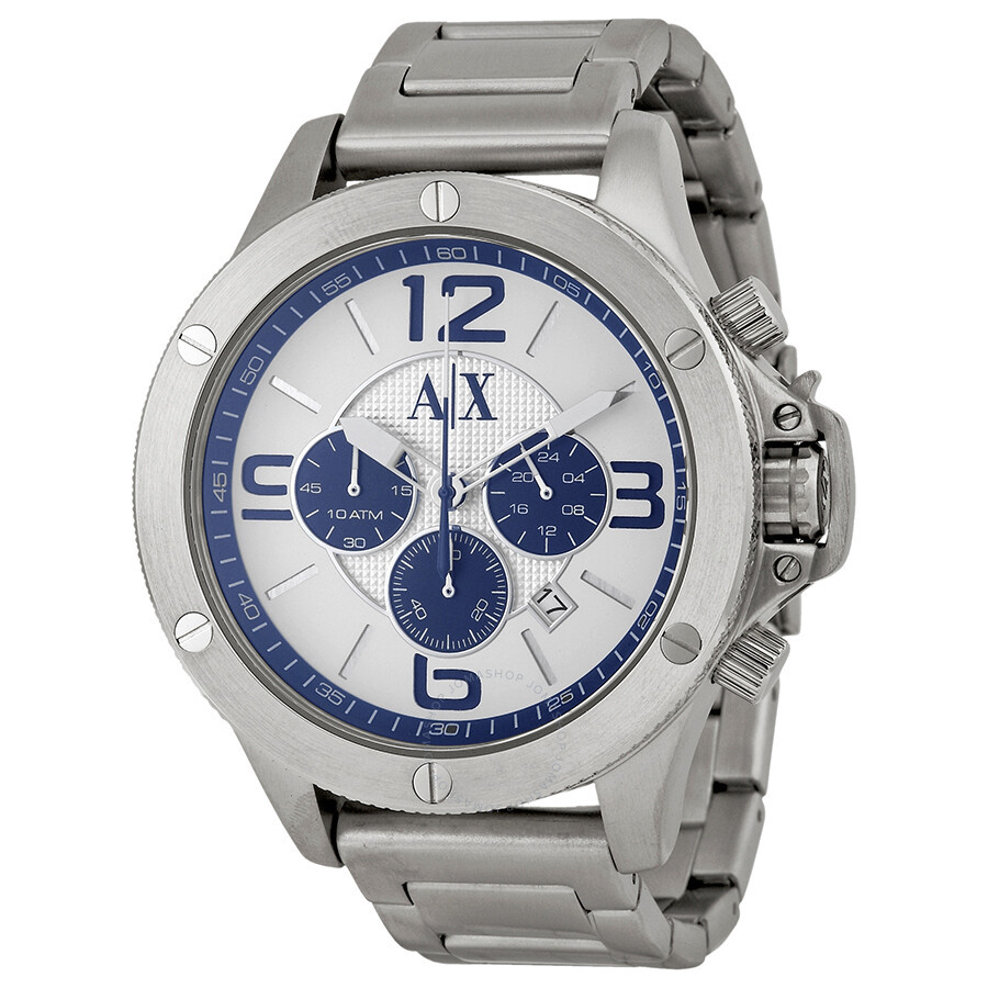 Correa de reloj Armani Exchange AX1501 AX1502 Acero inoxidable Acero 22mm