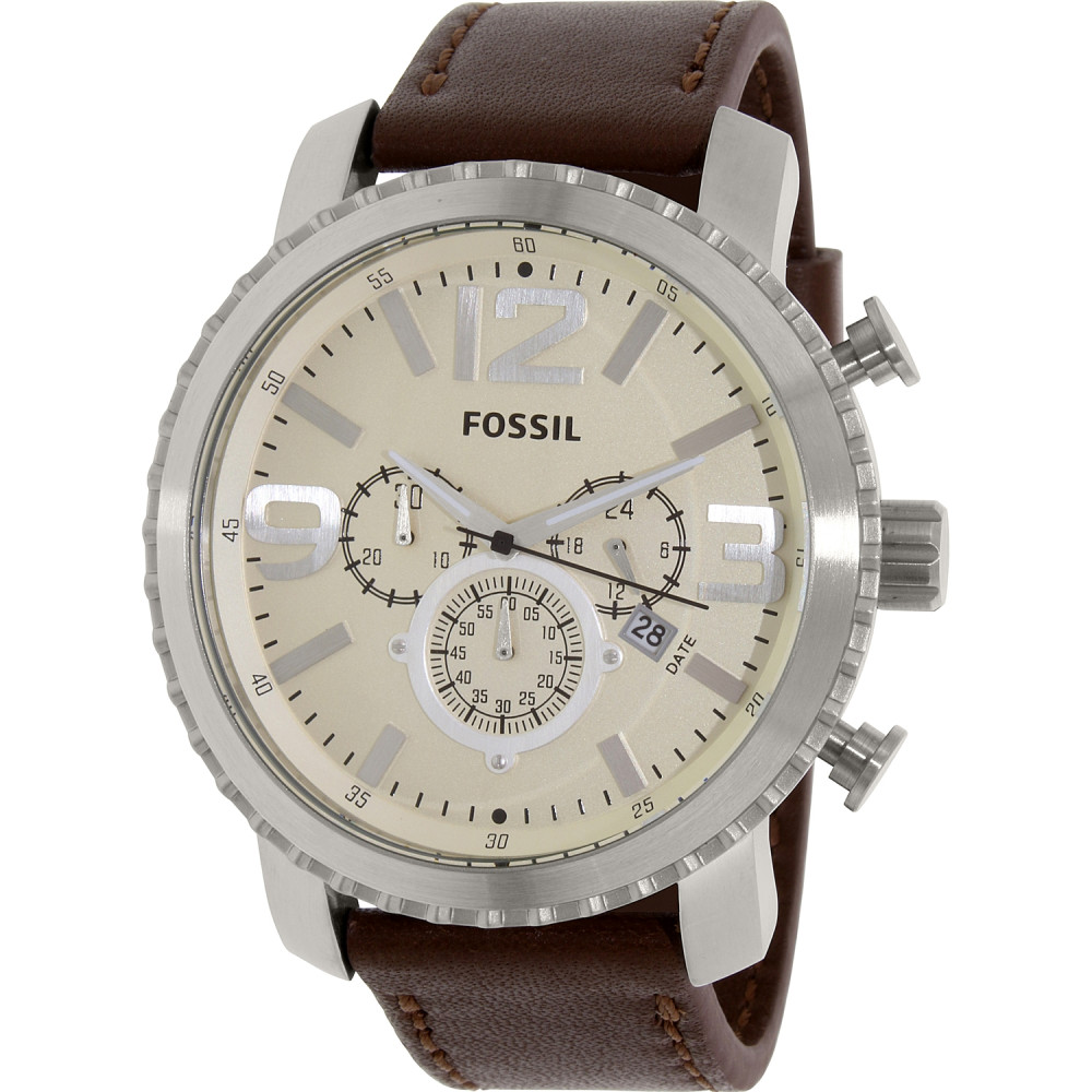 Avanzar abajo veredicto Fossil BQ1177 correa para reloj Cuero 24mm