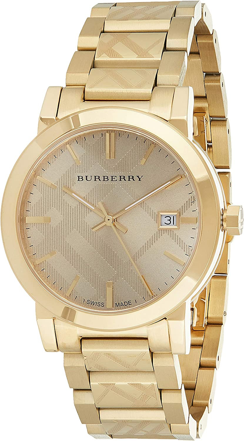 Correa de reloj Burberry BU9038 Acero Chapado en oro