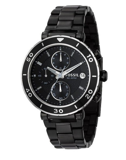 Reloj fossil 10 atm negro top