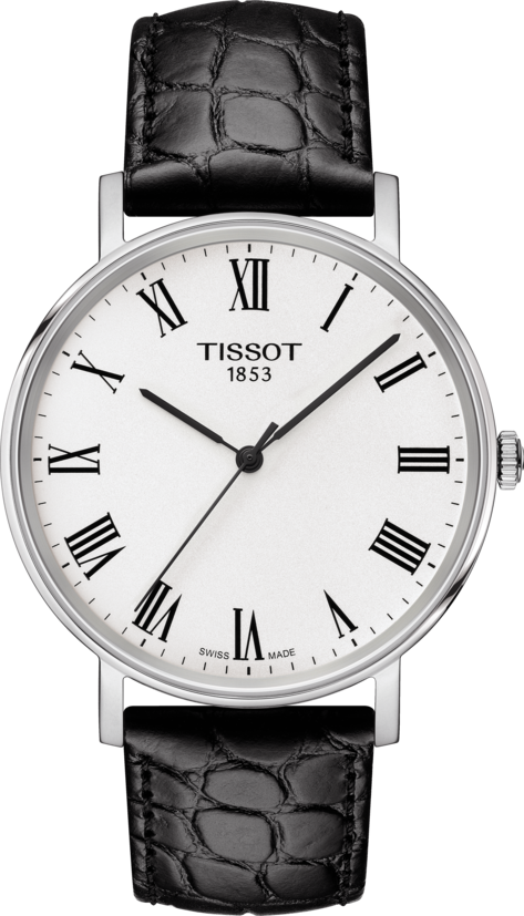 Correa de reloj Tissot T1094101603301 T1094101605300 T1094101603200 Cuero Negro 19mm