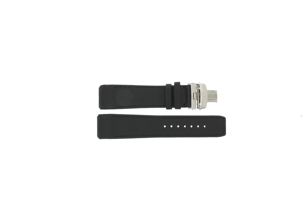 Correa de reloj Tissot T091420A T Touch Expert Solar T610034733 T600035305 Cuero Negro 22mm