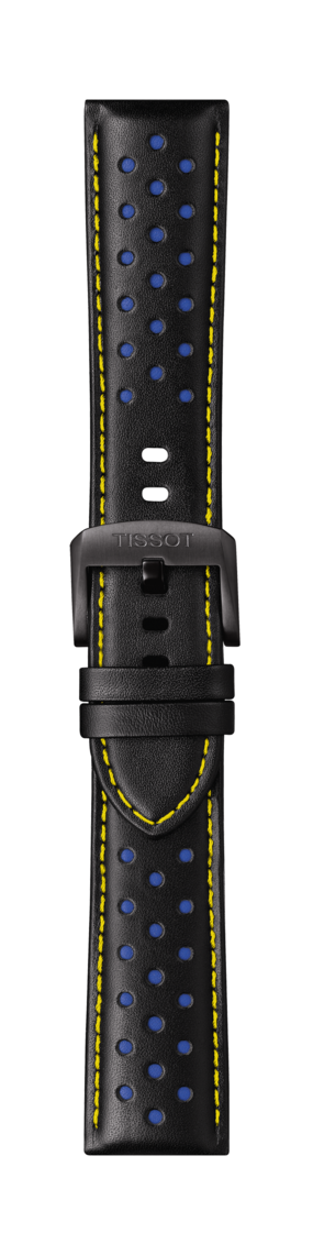 Correa de reloj Tissot T1166173605102 T600041553 Cuero Negro 22mm