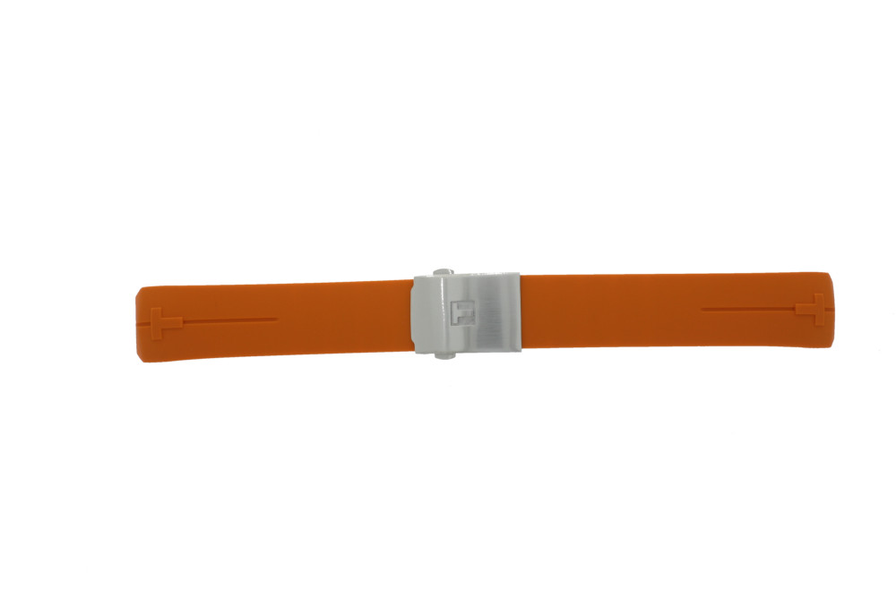 Correa de reloj Tissot T047.420.1 T Touch Expert T603026664 Caucho Naranja 21mm