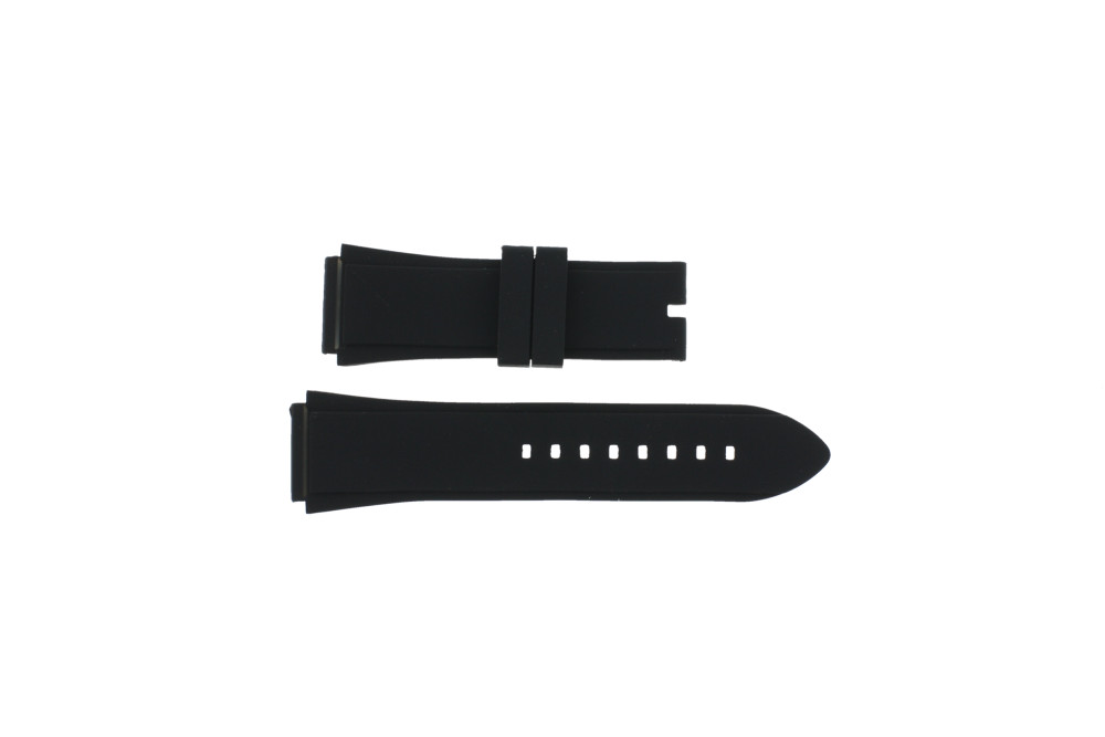 Correa de reloj Guess W0247G4 U0247G4 Silicona Negro 22mm