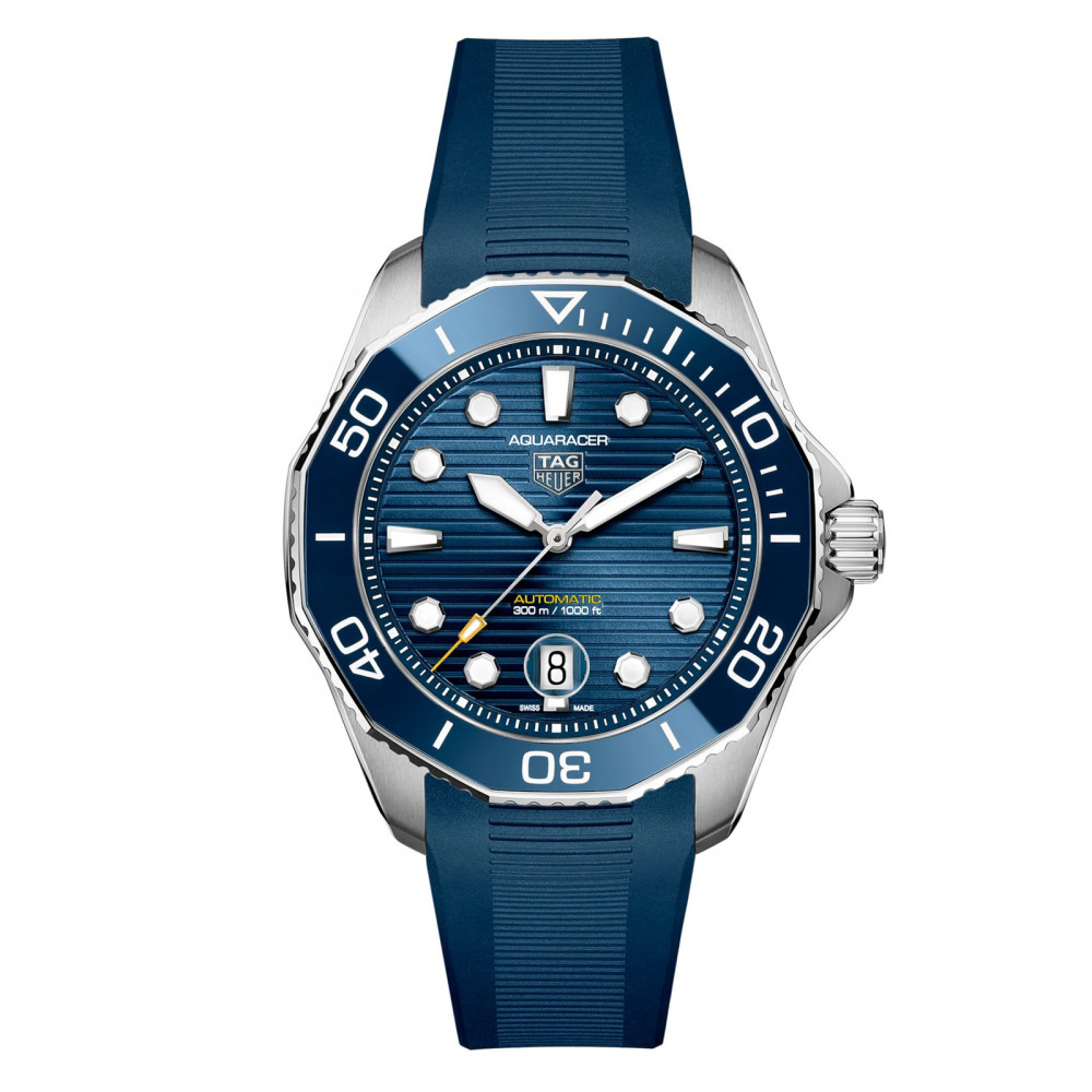 Correa de reloj Tag Heuer WBP201B.FT6198 Caucho Azul 21.5mm