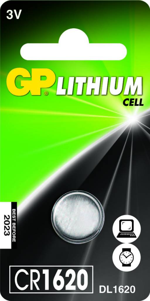 GP Pila de botón Batería CR1620 - 3v