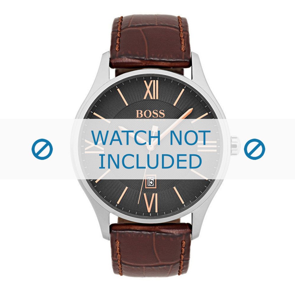 Correa de reloj Hugo Boss HB 303 1 14 2975 HB1513520 Cuero Marron 22mm