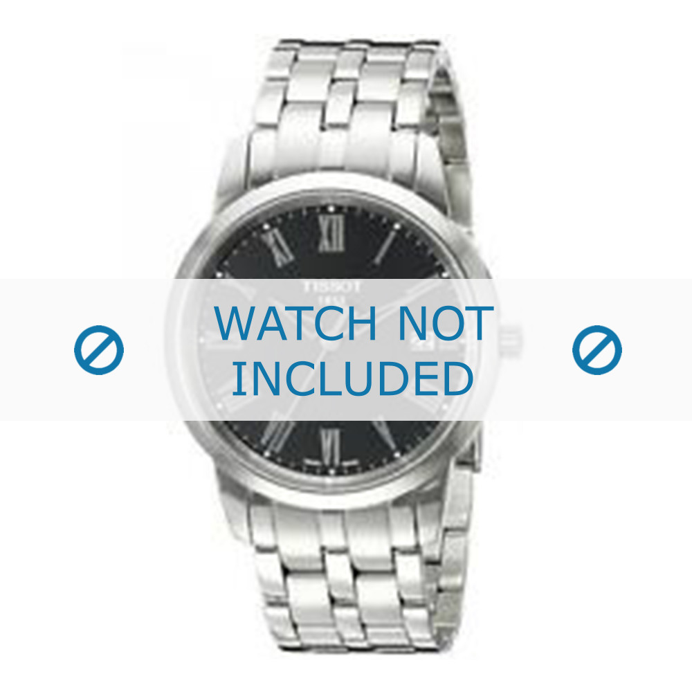 Tissot correa de reloj T361.461 T605014325 Metal Plateado 19mm