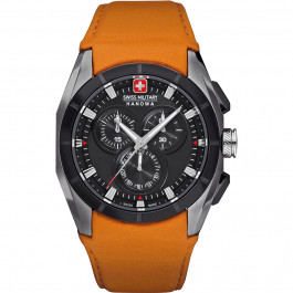 Correa de reloj Swiss Military Hanowa 06-4191.33.007.79 Cuero Naranja