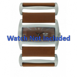 Correa de reloj Davis 0752 de Cuero Marrón