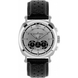 Correa de reloj Jacques Lemans 1-1415-ZW Cuero Negro 26mm