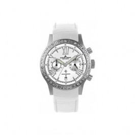 Correa de reloj Jacques Lemans 1-1527 Cuero Blanco 22mm