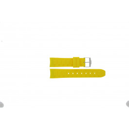 Jacques Lemans correa de reloj 1-1586 / YEL Caucho Amarillo 22mm