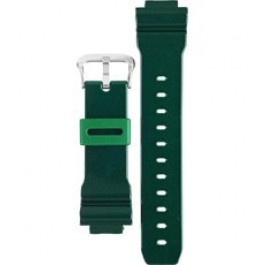 Correa de reloj Casio 10332043 / DW-5600CC-3 / DW-6900CC-3 Plástico Verde 16mm