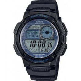 Correa de reloj Casio 10347820 / AE-1100W-1AVEF / AE1000W Plástico Negro 18mm