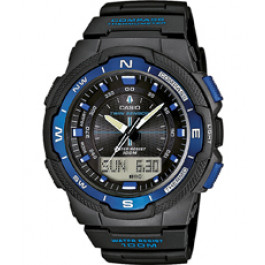 Correa de reloj Casio SGW-500H / SGW-500H2BVER Caucho Negro 18mm