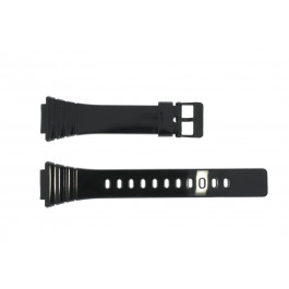 Correa de reloj Casio W-215H-1A / W-215H Plástico Negro 18mm