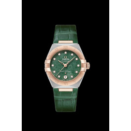 Correa de reloj Omega 13123292099001.032Z017080 Cuero de cocodrilo Verde