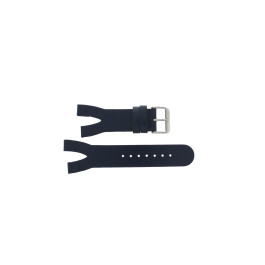 Correa de reloj Davis 1401 / 1403 Cuero Azul 10mm