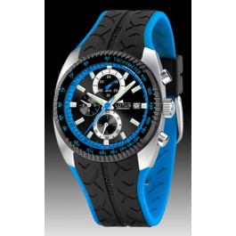 Lotus correa de reloj 15423-5 Caucho Negro