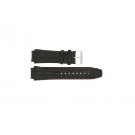 Correa de reloj Jacques Lemans 1-1661R Cuero Negro 20mm