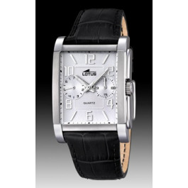 Correa de reloj Lotus 18221-1 Cuero Negro 26mm