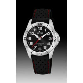Correa de reloj Lotus 18663-3 Silicona Negro 18mm