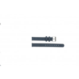 Lacoste correa de reloj 2000504 / LC-33-3-14-0165 Cuero Gris 14mm + costura blanca