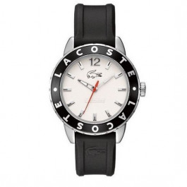Lacoste correa de reloj 2000662 / LC-54-3-27-2272 Caucho Negro 18mm