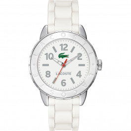 Lacoste correa de reloj 2000689 / 2000848 / LC-54-3-29-2312 Caucho Blanco 18mm