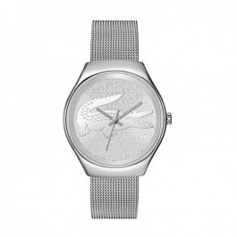 Lacoste correa de reloj 2000810 / LC-71-3-14-2469 Metal Plateado 18mm
