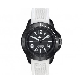 Lacoste correa de reloj 2010713 / LC-75-1-29-2467 Caucho Blanco 22mm