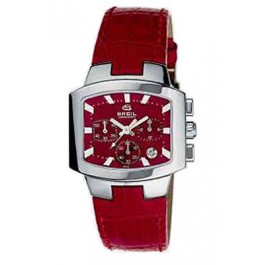 Correa de reloj Breil 2519750616 Cuero Rojo