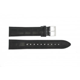 Correa de reloj Hugo Boss HB-286-1-14-2893 / HB1513369 Piel de cocodrilo Marrón oscuro 20mm