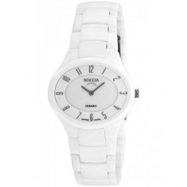 Correa de reloj Boccia 3216-01 Cerámica Blanco