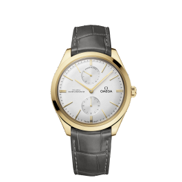 Correa de reloj Omega 032CUZ012567 / 43553402202001 / De Ville Cuero de cocodrilo Gris 20mm