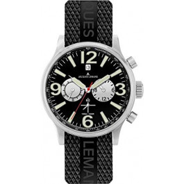 Correa de reloj Jacques Lemans 1-1467 Caucho Negro 26mm