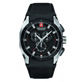Correa de reloj Swiss Military Hanowa 6-4191.33.007 Cuero Negro 24mm