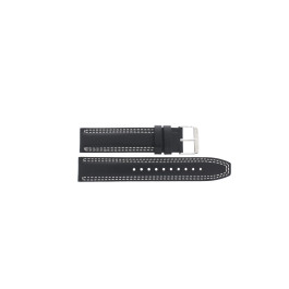 Correa de reloj Seiko 6T63-00D0 / SSB033P1 / L07M012J0 Cuero Negro 20mm
