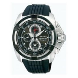 Correa de reloj Seiko 7T62-0HD0-SNAA93P2 Caucho Negro 26mm