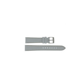 Correa de reloj Seiko SNDY42P2 / 7T92-0MJ0 / L01L013J0 Cuero Blanco 16mm