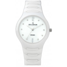 Correa de reloj Skagen 817SSXC Cerámica Blanco 22mm