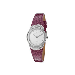 Correa de reloj Skagen 818SSLVV Cuero Rojo