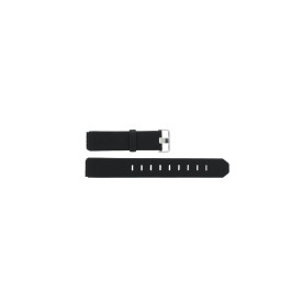 Correa de reloj Jacob Jensen 702 / 707 / 708 / 709 / 757 / 770 / 777 / Shine Caucho Negro 19mm