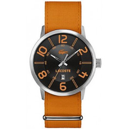 Lacoste correa de reloj 2010511 / LC-44-1-14-2213 Nylon / perlón Naranja 24mm + costura naranja