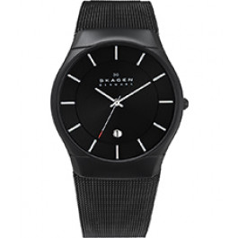 Correa de reloj Skagen 956XLTBB Milanesa Negro 26mm