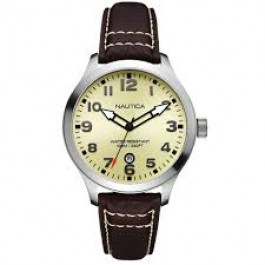 Correa de reloj Nautica A09559G Cuero Marrón 20mm