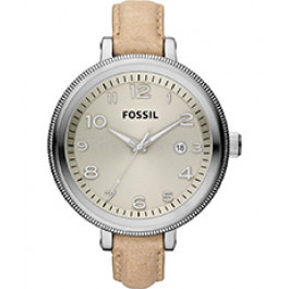 Correa de reloj Fossil AM4391 Cuero Beige 12mm