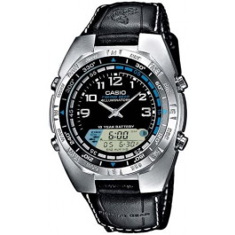 Correa de reloj Casio 10198354 / AMW-700B-1AVEF / AMW-700-1AV Nylon/perlón Negro 13mm